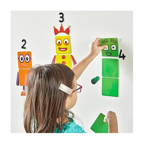  hand2mind Numberblocks Reusable Clings, Numberblocks Characters Decals, Classroom Supplies for Teachers Elementary, Numberblocks Decorations, Removable Decals, Math Gifts for Teachers