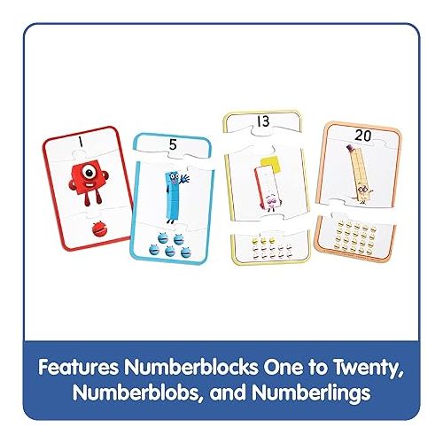  hand2mind Numberblocks Counting Puzzle Set, Toddler Numbers and Counting Math Toys, Kids Matching Game, Learning to Count Number Puzzles for Kids Ages 3-5, Preschool Learning Activities