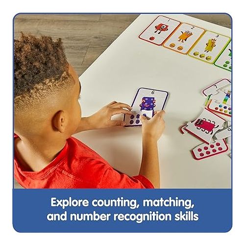  hand2mind Numberblocks Counting Puzzle Set, Toddler Numbers and Counting Math Toys, Kids Matching Game, Learning to Count Number Puzzles for Kids Ages 3-5, Preschool Learning Activities
