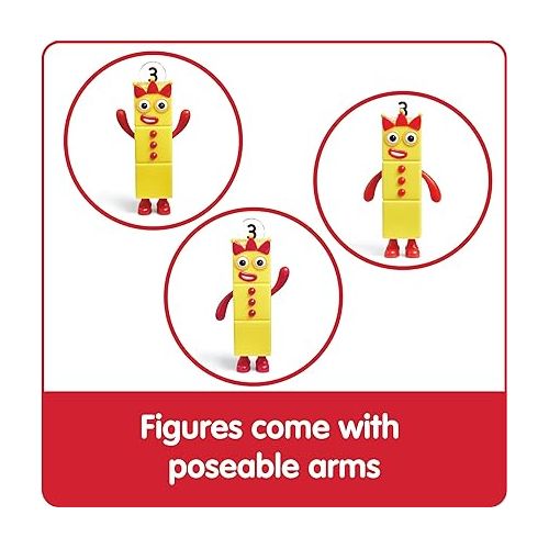  hand2mind Numberblocks Friends One to Five Figures, Cartoon Action Figure Set, Toy Figures, Play Figure Playsets, Small Figurines for Kids, Number Toys, Math Toys for Kids 3-5, Birthday Gifts for Kids