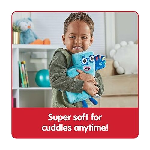  hand2mind Sing-Along Numberblock Five, Plush Singing Toys, Music Playing Stuffed Animals, Musical and Light Up Toys, Plush Interactive Toy Figures, Cartoon Plush Toys, Imaginative Play Toys