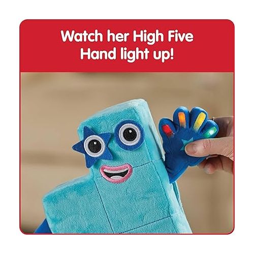  hand2mind Sing-Along Numberblock Five, Plush Singing Toys, Music Playing Stuffed Animals, Musical and Light Up Toys, Plush Interactive Toy Figures, Cartoon Plush Toys, Imaginative Play Toys