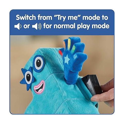  hand2mind Sing-Along Numberblock Five, Plush Singing Toys, Music Playing Stuffed Animals, Musical and Light Up Toys, Plush Interactive Toy Figures, Cartoon Plush Toys, Imaginative Play Toys