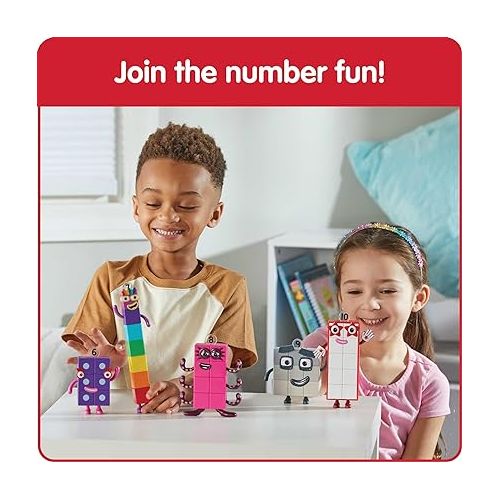  hand2mind Numberblocks Friends Six to Ten Figures, Cartoon Action Figure Set, Toy Figures, Play Figure Playsets, Small Figurines for Kids, Number Toys, Math Toys for Kids 3-5, Birthday Gifts for Kids