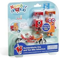 hand2mind Numberblocks One and Two Bike Adventure, Cartoon Action Figure Set, Toy Figures, Toy Vehicle Playsets, Small Figurines for Kids, Number Toys, Math Toys for Kids 3-5, Birthday Gifts for Kids