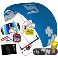 HQ Rush V Pro 300 Kiteboarding Trainer Kite CXS Bundle : (5 Items) Includes 2ND Kite : CX 1.5M Foil Control Strap Kite + WindBone Kiteboarding Lifestyle Decals + WBK Koozy Cooler + WindBone Key Chain