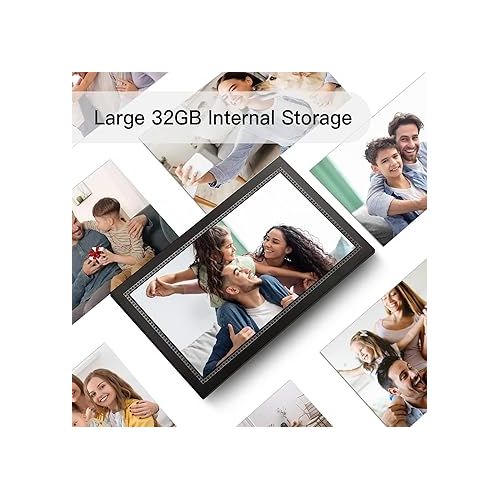  Digital Picture Frame 15.6 Inch Large Digital Photo Frame with 1920 * 1080 IPS Full HD Touchscreen, Humblestead 32GB WiFi Smart Frame Share Photos and Videos via AiMOR App, Wall Mountable