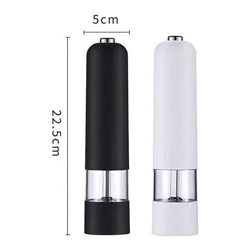  iFCOW Electric Pepper Grinder, 2 Set Electric Grinder Battery Operated Automatic Salt and Pepper Mill One Hand Operation