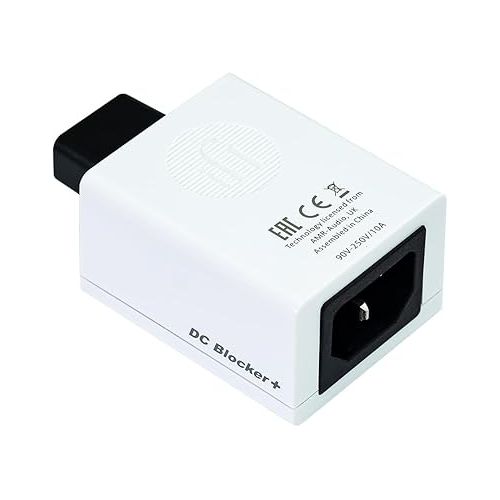  iFi SilentPower | DC Blocker+ | IEC Connector, Blocks Any DC Offset, Enhances The Quality of AC Electricity for Your Audio and AV Aystems, Eliminate Transformer Hum.