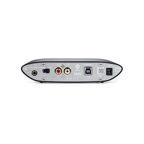  iFi Zen DAC V2 | Desktop Digital Analog Converter with USB 3.0 B Input only/Outputs: 6.3mm Unbalanced / 4.4mm Balanced/RCA - MQA DECODER - Audio System Upgrade (Unit only)