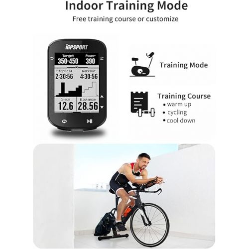  iGPSPORT BSC200 Bike Computer Wireless, Route Navigation 2.5inch Screen Bluetooth ANT+ GPS Cycle Computer Waterproof