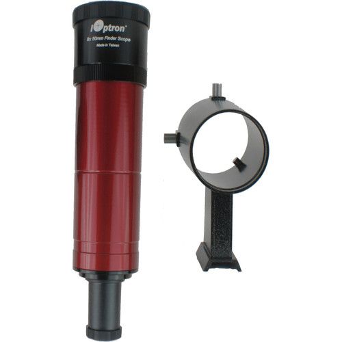  iOptron 6x30mm Finderscope with Bracket (Red)