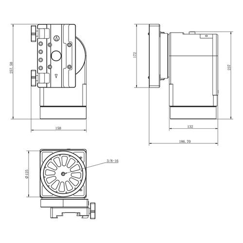  iOptron HAZ71 Strain Wave Alt-Az Mount (68 lb Payload)