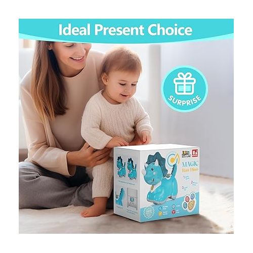  iPlay, iLearn Baby Toys 6-12 Months, Crawling Toys for 6-9 Month Boys, Infant Tumny Time for 12-18 Month, Dinosaur Musical Light Toy for Ages 0-2, Toddler Toy Age 1-2, 1 Year Old Boy 1st Birthday Gift