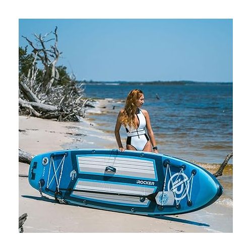  iROCKER Cruiser Inflatable Stand Up Paddle Board, Ultra Series, 10'6