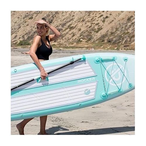  iROCKER All-Around Inflatable Stand Up Paddle Board, Ultra Series, 11' Long x 32