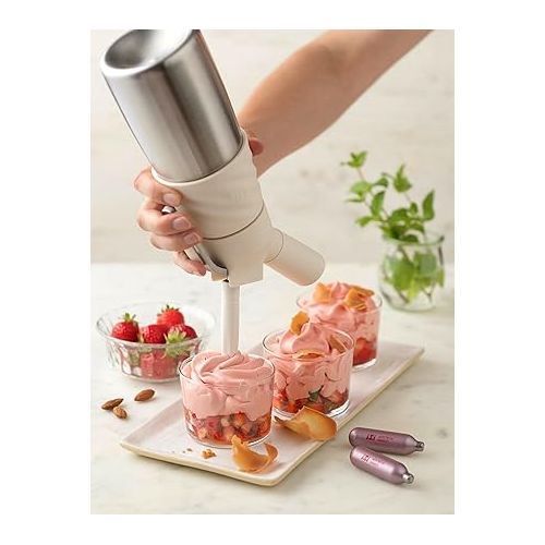  iSi Creative Whip Mini for Whipped Cream, Desserts and Toppings, 1/2 Pint, Ivory