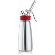 iSi North America Gourmet Cream/Food Whipper for All Hot and Cold Applications, 1 Pint, Stainless Steel/Red