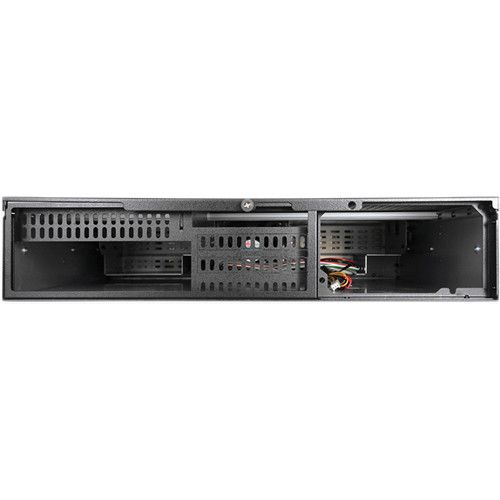  iStarUSA D Storm D-200SEA-BK 2U Compact Stylish Rackmount Chassis with Black SEA Bezel