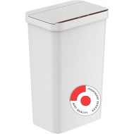 iTouchless Prime 13.2 Gallon Plastic Sensor Trash Can, Slim and Space-Saving, Durable Dent-Proof Construction, Automatic Bin Great for Kitchen, Home, Office, Business, Garage, White Color