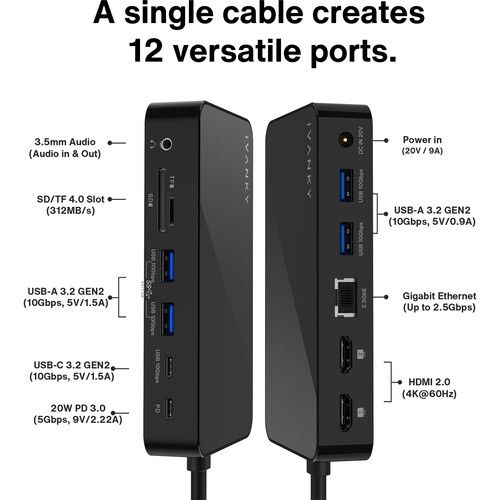  iVANKY 12-in-2 USB-C Docking Station Pro