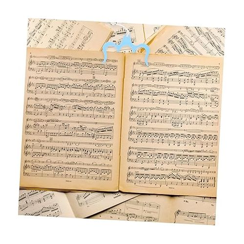  ifundom Sheet Music Folder Book Page Holder Bookpage Holders Music Book Stand Plastic Music Fixed Clips Clip for Music Book Music Paper Clips Keyboard Page Folder Guitar Music Stand