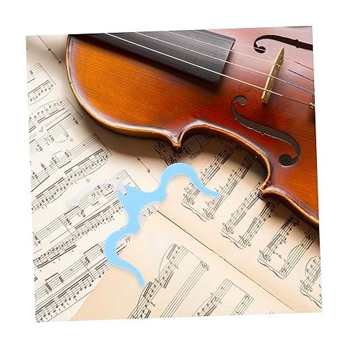  ifundom Sheet Music Folder Book Page Holder Bookpage Holders Music Book Stand Plastic Music Fixed Clips Clip for Music Book Music Paper Clips Keyboard Page Folder Guitar Music Stand