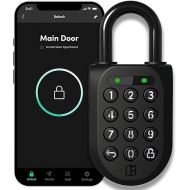 igloohome New Smart Padlock 2 (SP2), The Toughest Smart Padlock - Generate Access from Anywhere with The Mobile app (iOS/Android) - No WiFi Needed, Waterproof & Rechargeable