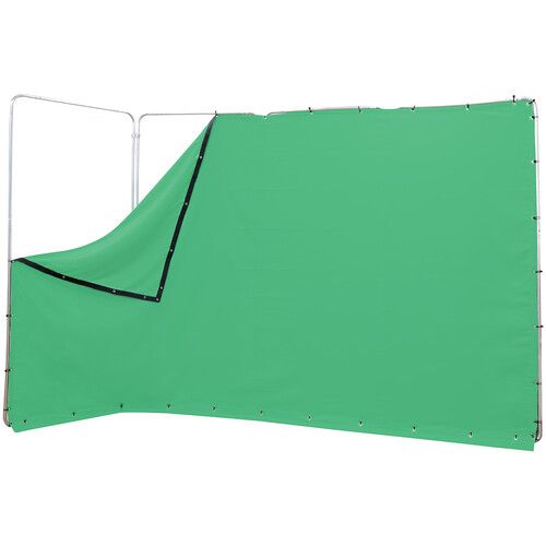  ikan Portable Panoramic Chroma-Key Backdrop Screen (Chroma-Key Green, 13.1 x 7.8')