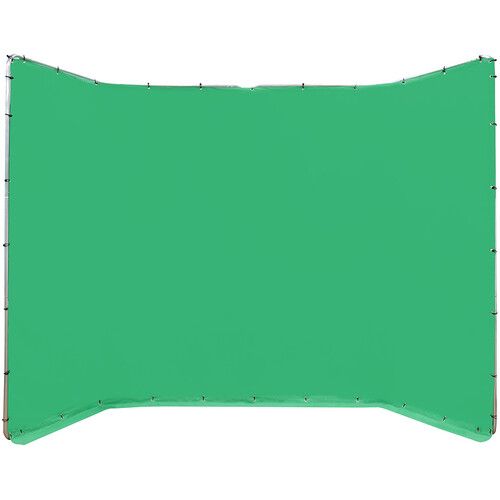  ikan Portable Panoramic Chroma-Key Backdrop Screen (Chroma-Key Green, 13.1 x 7.8')