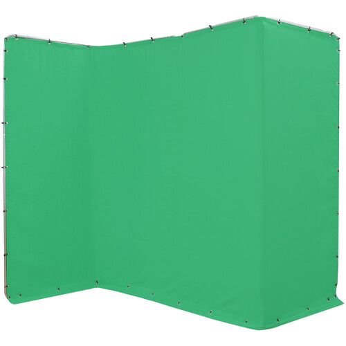  ikan Portable Panoramic Chroma-Key Backdrop Screen (Chroma-Key Green, 13.1 x 7.8')