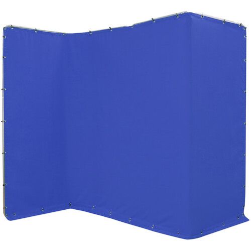  ikan Portable Panoramic Chroma-Key Backdrop Screen (Chroma-Key Blue, 13.1 x 7.8')