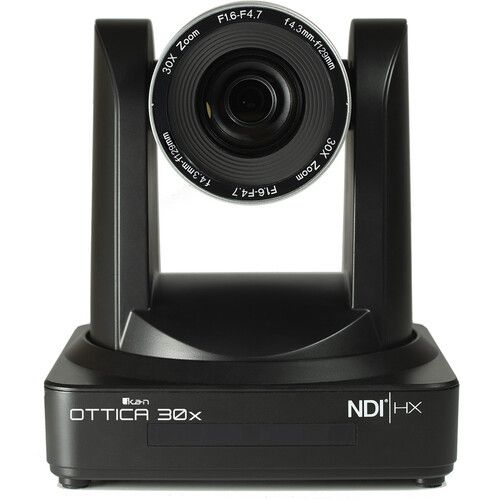  ikan OTTICA 3 x NDI|HX 30x PTZ Cameras and V2 IP Controller Bundle (Black)