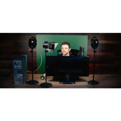  ikan Homestream Portable Pull-Up Background (Chroma Green, 4.8 x 6.3')