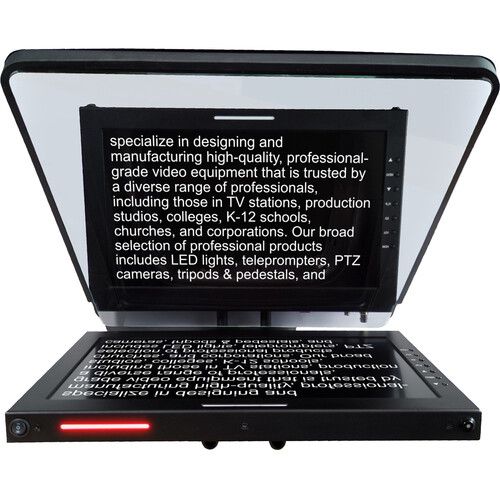  ikan 3G-SDI High-Bright Widescreen LED Teleprompter Monitor with Tally (19