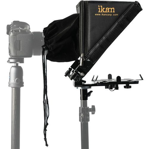  ikan Elite Tablet & iPad Light Stand Teleprompter Kit with Rolling Hard Case