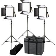 ikan Lyra 1 x 1 Bi-Color Soft Panel LED 3-Light Kit