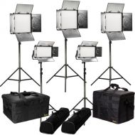 ikan Rayden Bi-Color 5-Point LED Light Kit with 3 x RB10 and 2 x RB5
