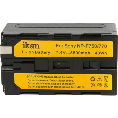  ikan NP-F750 L-Series Compatible Battery (7.4V, 5800 mAh)