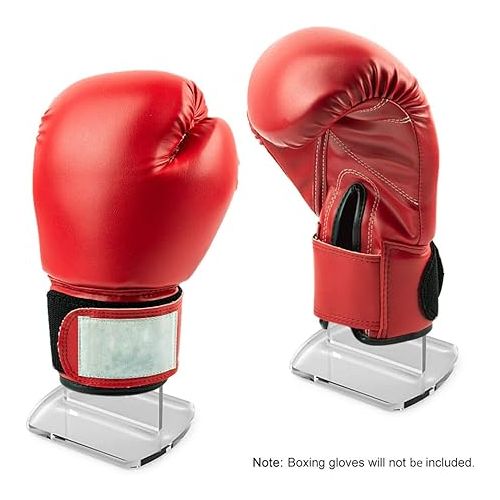  Boxing Glove Holder Boxing Gloves Display Stand Baseball Glove Display Holder Rack Collection Display Holder Artwork Plates Shelves Stands for Boxing Glove Baseball Mitt Ball Football