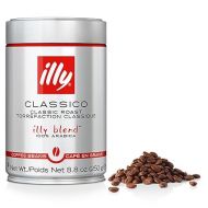 illy Whole Bean Coffee - Perfectly Roasted Whole Coffee Beans - Classico Medium Roast - with Notes of Caramel, Orange Blossom & Jasmine - 100% Arabica Coffee - No Preservatives - 8.8 Ounce