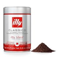 illy Ground Coffee Espresso - 100% Arabica Coffee Ground ? Classico Medium Roast - Notes of Caramel, Orange Blossom & Jasmine - Rich Aromatic Profile - Precise Roast - No Preservatives ? 8.8 Ounce