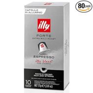 80 x ILLY - OriginalLine Compatible ALUMINIUM Capsules - FORTE (EXTRA BOLD ROAST)