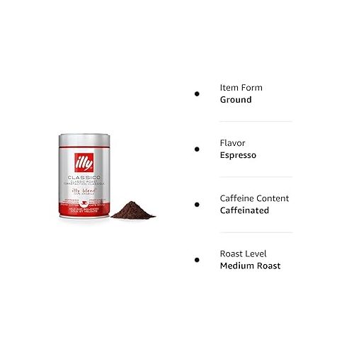 일리 Illy medium roast Espresso Ground Coffee 250g