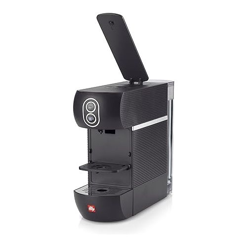 일리 Illy ESE Single Serve 100% Compostable ESE Coffee and Espresso Machine (Black), 10.2 X 12.5 X 4.33