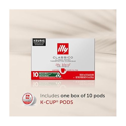 일리 Illy Classico Roast Coffee Pods - Caramel, Orange Blossom & Jasmine Flavors - 10 Count