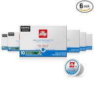 Illy Coffee K Cups - Coffee Pods For Keurig Coffee Maker - Classico Decaf Roast - Notes of Caramel - Mild, Flavorful & Balanced Flavor Pods of Coffee - No Preservatives - 10 Count, 6 Pack