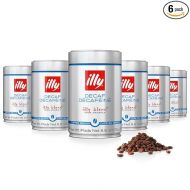 illy Whole Bean Coffee - Perfectly Roasted Whole Coffee Beans - Classico Decaf Roast - with Notes of Caramel, Toasted Bread & Chocolate - 100% Arabica Coffee - No Preservatives - 8.8 Ounce, 6 Pack