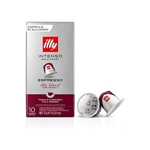 일리 Illy Espresso Ground Coffee Nespresso Compatible Coffee Capsules. Pick Any 10 Packs from: Decaf, Intenso, Classico, Forte, Lungo. (Each Pack 10 Pods, Total 100 Pods)