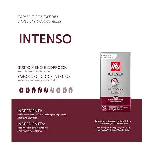 일리 illy E.S.E. Coffee - Single-Serve Coffee Capsules & Pods - Coffee Pods - Intenso Dark Roast - Notes Of Cocoa & Dried Fruit - For E.S.E Coffee Machines - Extraordinary Aroma & Body - 18 Count, 12 Pack